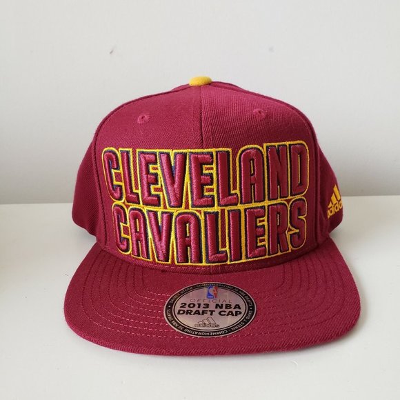 Adidas Cleveland Cavaliers Cavs Snapback Adjustable Hat Cap 2013 NBA DRAFT - Picture 1 of 9
